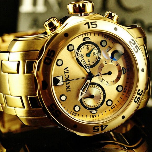 New Invicta 18k Professional Diver Men's Watch! w/ box - Picture 5 of 7